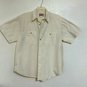 Wrangler, Classic Short Sleeve Man’s Shirt, White, Cotton, XL, Great Condition